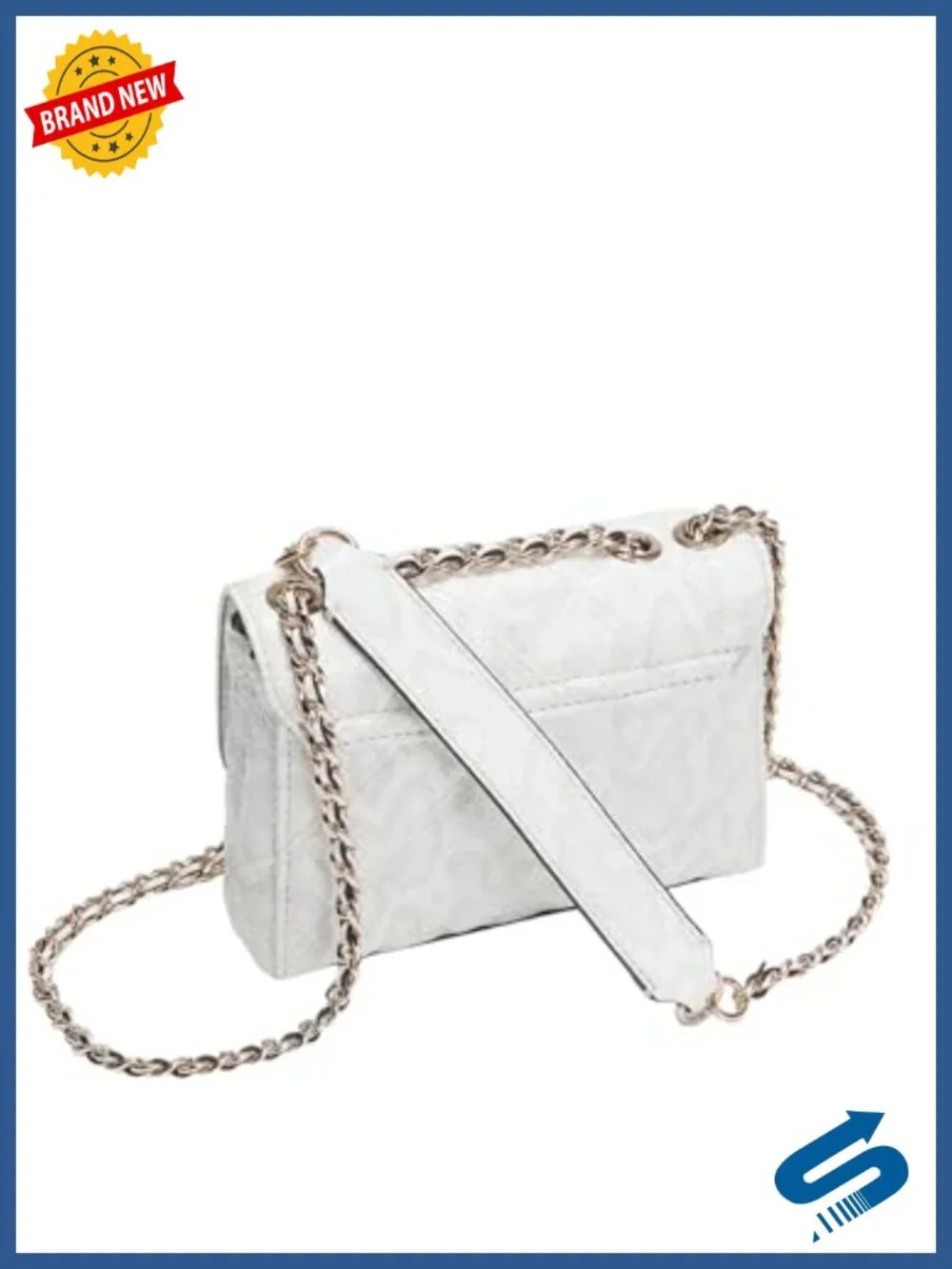 Mini Double Compartment Convertible Crossbody Shoulder Bag with Chain Strap